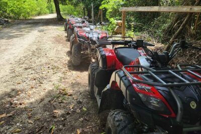 2 Hours ATV Jungle, Caverns and Mayan Ruins Tour - Getting there: Royal Village pickup and the 1-hour round trip