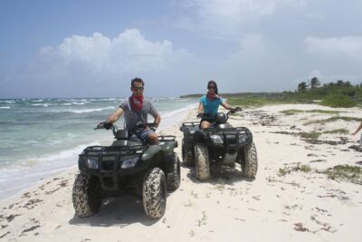ATV Seashore + Cenote Combo: Mezcalitos & Mayan Cenote Experience - Riding past Castillo Real, Ixpalbarco Beach, and into Mezcalitos