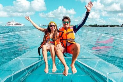 Cozumel Buggy Island Tour, Otoch Mayan Experience & Clear Boat - The Transparent Boat at Muelle del Capitan: 360 Views and the Weather Reality
