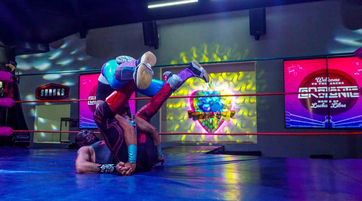 Cozumel: Mexican Wrestling Show with Tacos & Margaritas! - The Match Energy: Athletic Moves With Crowd-Friendly Drama