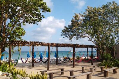 Express Jeep Tour With Snorkel, Lunch, Mayan Town, East Coast and Tequilaaaaaaaa - El Cedral and the Holy Cross Festival Story on the South Side