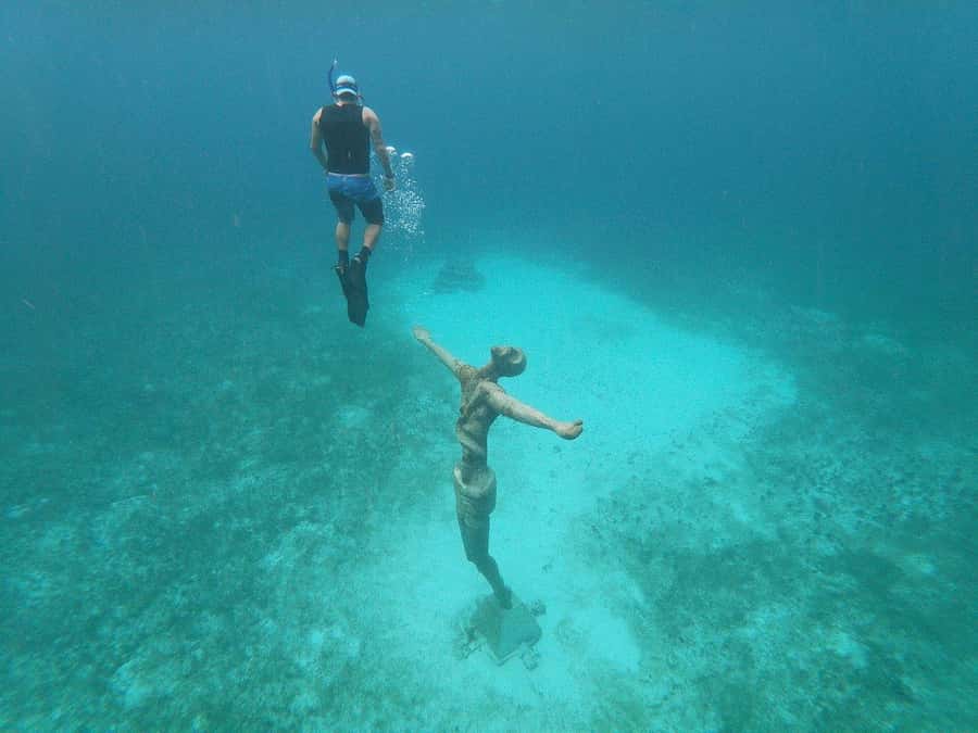 From Cozumel: Chankanaab Park Day pass with Open Bar & Lunch - Mayan replicas and the archaeological area: a light culture stop that works between beach moments