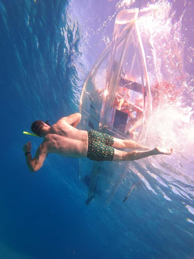 From Cozumel: Invisible Boat Snorkeling Tour - Meeting Point and Timing Near the Cruise Ports