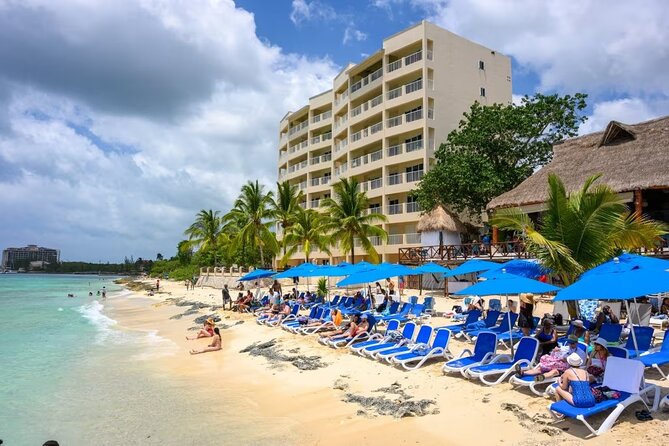 Jeep Tour of Cozumel with Lunch and Beach Club - El Mirador and the Cozumel monuments: rocks, blowholes, Ixchel, and quick history stops