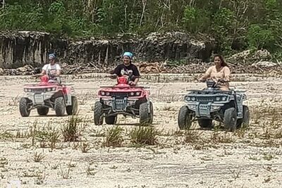 Off road ATV and Beach Club with Aqua Park - Stop 1: El Cedral, Mayan ruins, Jade Caverns, and Cenote Chempita