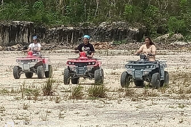 Off road ATV and Beach Club with Aqua Park - Stop 1: El Cedral, Mayan ruins, Jade Caverns, and Cenote Chempita