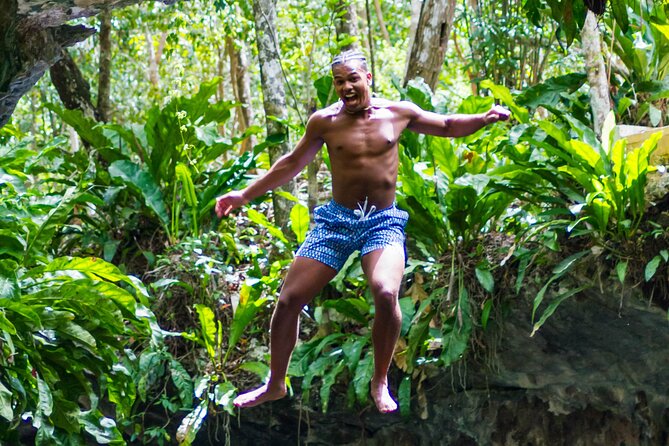 RZR Jungle Off Road to Jade Cavern & Chula’s Beach Club - Jade Cavern: Freshwater Sinkhole, Swimming, and the Cliff Jump Choice